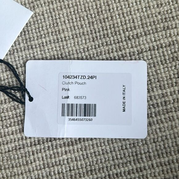 NWT - Authentic Celine clutch - black leather & pink python - Picture 6 of 6